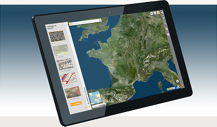 LE GÉOPORTAIL SUR VOTRE TABLETTE