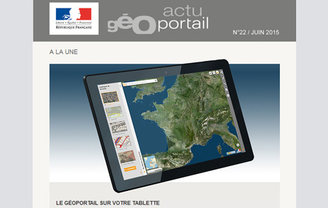 Actu Géoportail n°22, juin 2015