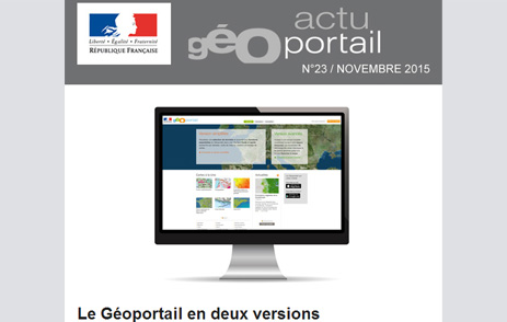 Actu Géoportail n°23, novembre 2015