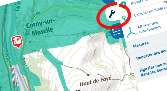 Allez plus loin avec les outils du Géoportail
